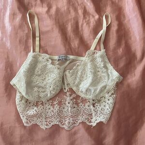 Blāshe M White Lingerie/Cami Top